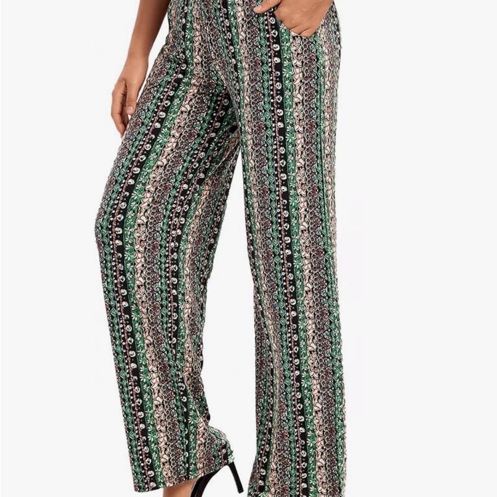 Chic Striped Women's Wide Leg Pants